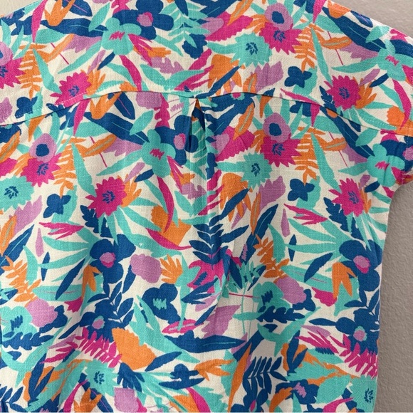 Cat & Jack Blue and Orange Button Down Shirt - Picture 12 of 13